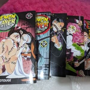 Demon slayer, books, 11,12,13,14,15.